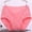 Hot Pink, variant on Women'S Period Underwear Solid Lace Plus Size High Waist Leak Proof Cotton Crotch Comfortable Breathable Shorts Underwear PantiesHot PinkXXXXXL