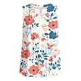 thumbnail image 3 of Lpmadey Women's 4th of July American Flag Tank Top, Butterfly Cross Print Sleeveless Blouse, Loose Pleated Casual Summer Top, 3 of 5