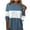 Blue, variant on Lenpel Women's Fall Sweaters Casual Crew Neck Long Sleeve Color Block Ribbed Knit Pullover Tops Soft Warm Shirts
