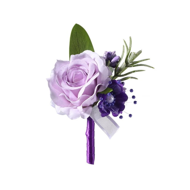 de flores artificiales para decoración de trajes, elegante para novios, bodas, bailes de graduación, ceremonias de despedida de soltera
