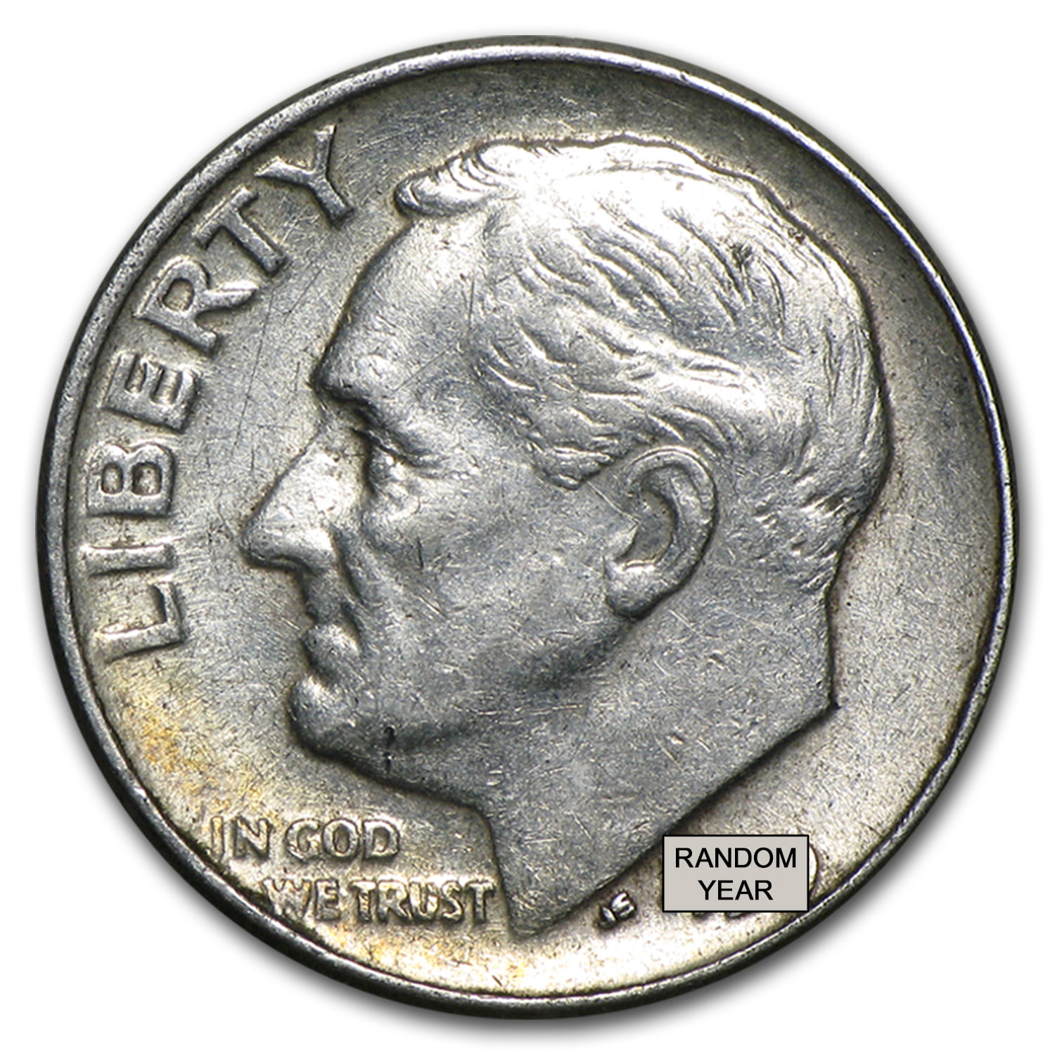 1962 P Gorgeous Original Unpicked Gem BU Roll of 50 Roosevelt Dimes PQ Coins 90% 