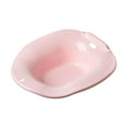 thumbnail image 2 of Baño de asiento ergonómico para inodoro, lavabo ancho y profundo, antideslizante, portátil, sólido Pp rosa, 2 of 9