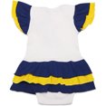 thumbnail image 3 of Pavilion- Blue and Gold # 1 Fan Bodysuit Dress, 3 of 5