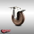 thumbnail image 2 of 5 Inch 316SS High Temp Glass Filled Nylon Top Plate Caster with Total Lock Brake, 2 of 2