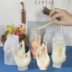 thumbnail image 2 of Gesto creativo Vela Molde de resina epoxi Aromaterapia Yeso Molde de silicona Diy Artesanía Decoraciones para el hogar Herramientas de fundición, Guanyin Mano / 1 / Afortunado Sencillez, 2 of 3