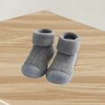thumbnail image 4 of Otqutp Baby Casual&nbsp;Shoes Toddler Baby Shoes Socks Solid Color Patchwork Knitted Plush Baby Socks Shoes For 0 To 3 Years Slip On Shoes, 4 of 4