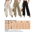 thumbnail image 2 of Avamo Pants For Womens Wide Leg Lounge Pants with Pockets Lightweight High Waist Loose Trousers Baggy Pants Loungewear Apricot L, 2 of 7