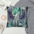 thumbnail image 2 of Orinice Wolf Wings Rock Graphic Decorative Throw Pillow Cover for Home Couch Living Room Bed Sofa - High-Quality Short Plush Material, Zipper Closure, 1PC 22x22in, 2 of 5