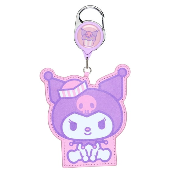 Hello Kitty and Friends Merchandise Lanyard Snack Shop Kuromi Retractable Reel ID Badge Holder Keychain