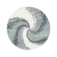 thumbnail image 3 of Unique Loom Soft Touch Shag Collection Area Rug - Selin (5' 3" Round Sage Green/Gray), 3 of 7