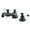 Matte Black, variant on Kingston Brass KS4460BPL Bel-Air Widespread Bathroom Faucet with Brass Pop-Up, Matte Black
