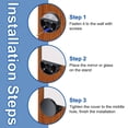 thumbnail image 4 of Uxcell 4Pcs Mirror Clips, Mirror Mounting Hardware with Screws & Anchors, Gold, 4 of 6