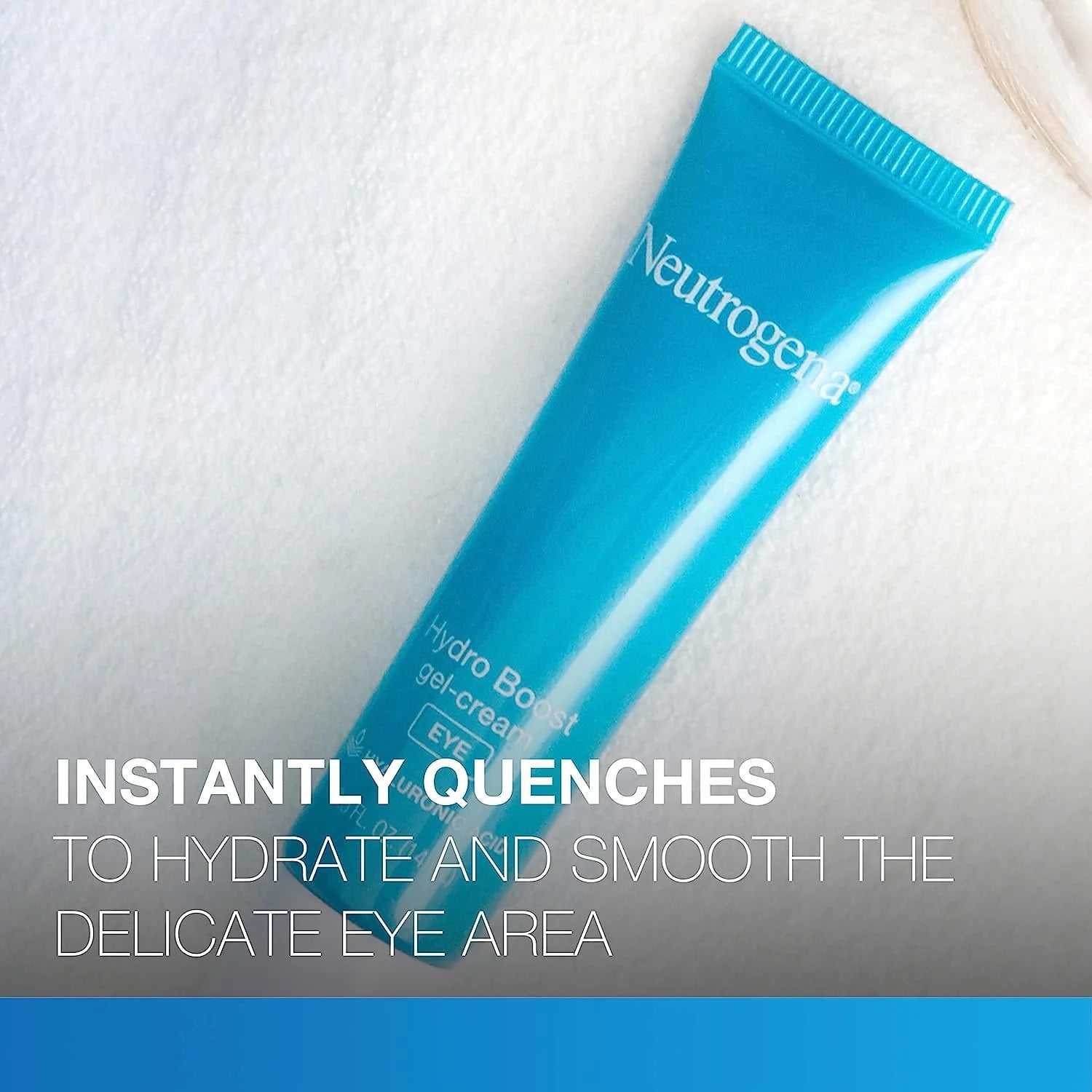 Neutrogena Hydro Boost Eye Cream, Under-Eye Moisturizer with Hyaluronic Acid, Fragrance Free and Non-Comedogenic, 0.5 Oz