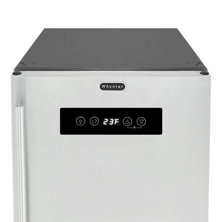 Whynter - Built-in or Freestanding 2.9 cu. ft. Beer Keg Froster Beverage Refrigerator - Stainless Steel