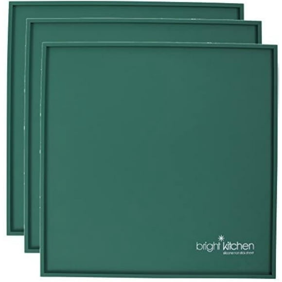 Set Of 3-14"" X 14"" Edge Silicone Sheets For Excalibur Dehydrator Bright Kitchen Re-Usable Non-Stick Mat Lip For Fruit Leather Liquids Batter Roll Up (3 Edge Sheets)