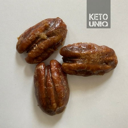 Keto Uniq, Pecan Candied & Glazed Pralines, Low Carb, No Sugar Added, Mega Bag 11.5 oz.