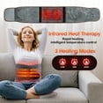 thumbnail image 3 of Heating Back Brace for Lower Back Relax, Heated Back Support Belt, Cordless Heating Pad Operated by 5000mAh Rechargeable Battery, 3 Vibration Modes & 3 Heat Levels, Gifts for Men Women, 3 of 13
