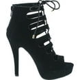thumbnail image 6 of Delicious Patron Women's Platform Lace Up Heels, 6 of 7