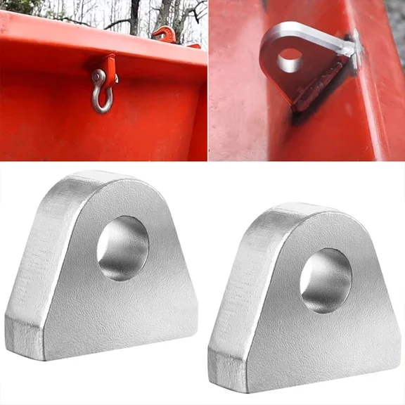 2pcs Weld on Shackle/Clevis Mounts 1" Thickness Steel for Offroad Trucks Bumper