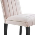 thumbnail image 5 of Modway Catalyst 19.5" Modern Velvet Dining Side Chairs in Black/Pink (Set of 2), 5 of 9