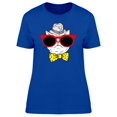 thumbnail image 1 of White Cat With Hipster Glasses Tee Women's -Image by Shutterstock, 1 of 2