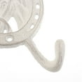 thumbnail image 3 of LOLIPPYY White Wrought Head Wall Hook Double Holder for Entryway Bathroom Farmhouse Decor, 3 of 8