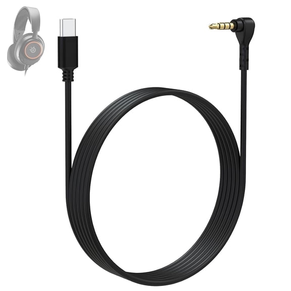 Arctis Nova 3 Cable Compatible with SteelSeries New Arctis Nova 3 Multi-Platform Gaming Headset, USB-C to 3.5mm Gaming Headphone Cable, 5ft