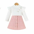 thumbnail image 2 of Fozruso Girls Dresses for School Elegant Girls Two Piece Outfit High Neck Sleeveless Top With Classic Short Skirt For Toddlers And Kids Fashion Wear Sizes 3-4 Years, 2 of 6