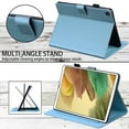 thumbnail image 4 of Dteck Case for Samsung Galaxy Tab A7 Lite 8.7-inch SM-T220 T225 (2021),Magnetic Card Holder Wallet Case PU Leather Kickstand Shockproof Hybrid Rubber Folio Protective Cover,Blue, 4 of 8