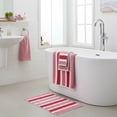 thumbnail image 7 of Stripe Large Bath Towels Set，2 Bathroom Towels,2 Hand Towels,4 Washcloths Soft Jumbo Absorbent Shower Towel Quick Dry 8 Pcs Pink, 7 of 7