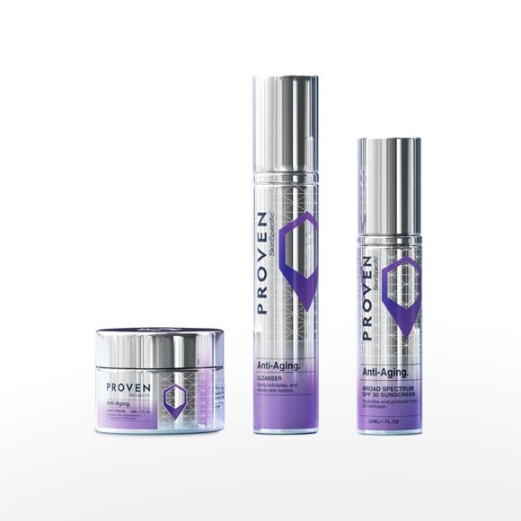 Sistema de cuidado de la piel PROVEN SkinSpecific Antienvejecimiento en 3 pasos