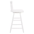 thumbnail image 6 of SAFAVIEH Tage Modern Style Swivel Counter Stool, White (17.3 in. W x 17.1 in. D x 37.8 in. H), 6 of 11