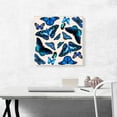 thumbnail image 2 of ARTCANVAS Blue Black Baby Butterfly Wings Insect Canvas Art Print - Size: 18" x 18" (0.75" Deep), 2 of 9
