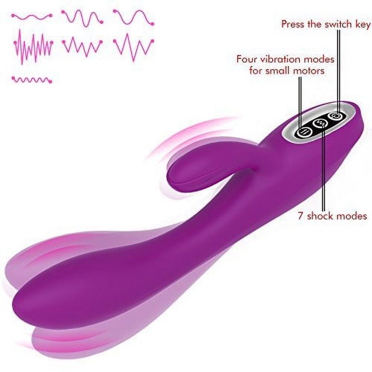 Anal Clit Vibrator G Spot Dildo Rabbit Adult Sex Toy Massager Women Couples  Pink