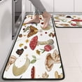 thumbnail image 2 of Kitchen Rugs Sets Of 2,Red Mushroom Nature White Pattern Anti Fatigue Kitchen Mat Rugs Non Slip Washable,Decorative Kitchen Floor Mats for Kitchen,Sink,Laundry,17"x47"+17"x47", 2 of 5