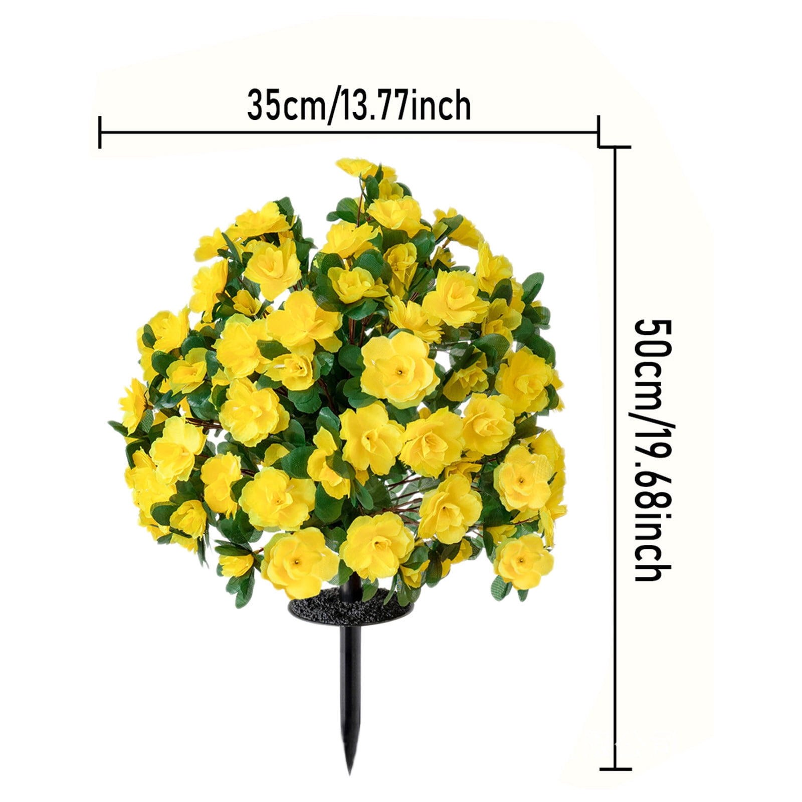 CQCYD under $5 Artificial Boxwood Topiary Ball Trees with Ground Spikes, UV Resistant Faux Greenery Shrubs Fake Shrubs for Outdoors, Realistic Faux Plants Bushes for Garden Porch Yard Patio Decor