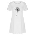 thumbnail image 4 of Moda mujer vestidos con cuello en v verano impresión casual manga corta vacaciones playa mini vestido Fridja  qw6700, 4 of 8