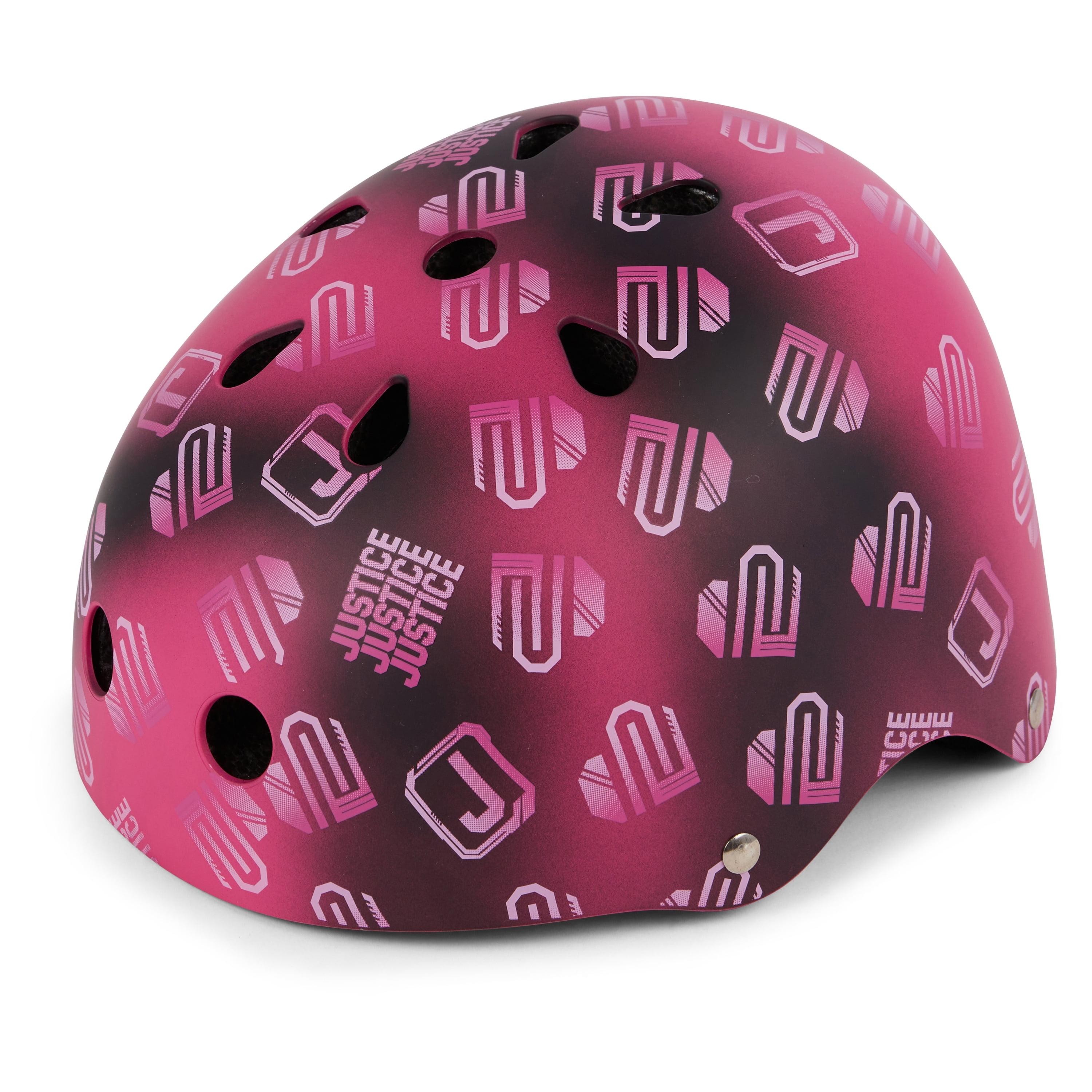 Justice Meta Hyper Shine Pink Helmet with Ombre Logo Shine