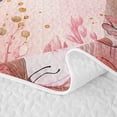 thumbnail image 5 of Homewish Farm Horse Twin Quilt Set, Pink Flower Butterfly Twin Coverlet Set for Girls, 2 Pieces, 1 Comforter and 1 Pillowcase, 5 of 7