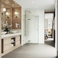 thumbnail image 5 of VIGO Verona 38 in. L x 38 in. W x 73 in. H Frameless Hinged Neo-angle Shower Enclosure in Brushed Nickel with Clear Glass, 5 of 11