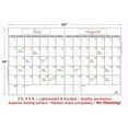 thumbnail image 2 of ClearJumbo Monthly Dry Erase Wall Calendar, 2 Months, 36"x60"; WIPES 100% CLEAN - NEVER LEAVES MARKER STAINS!, 2 of 3