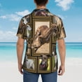 thumbnail image 6 of Greyhound Dog Hawaiian Shirts For Men, Summer Short-Sleeve Relaxed-Fit Button-Down Shirts Xx-Large, 6 of 9
