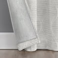 thumbnail image 5 of (4 pack) Sun Zero Alaster Geometric Ogee 100% Blackout Grommet Curtain Panel, 40"x84", White, 5 of 9