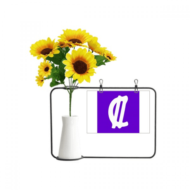 Costa Rica Currency Symbol Colon CRC Artificial Sunflower Vases Bottle Blessing Card