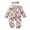 czb# C-White320, variant on CUZIBR Girls Baby Halloween Pumpkin Ghost Floral Print Zipper Long Sleeve Footless Romper Ruffles One Piece Sleepwear Jumpsuit For ,F-White,3-6 Months