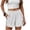 *White, variant on ClodeEU Women's Solid Color Elastic Waist Shorts with Pockets , Casual Summer Short Black,Women's Plus L