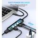 thumbnail image 4 of Hub USB C  4K/ PD100W/ USB 3.0 5Gbps puerto de datos/2 USB-A, estación de acoplamiento para computadora USB C Dock tipo C adaptador multipuerto para  Pro/Air, ,  17/16/15, 4 of 8