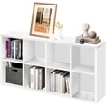 thumbnail image 1 of Librero Organizador de 8 Cubos Estante Minimalista de Madera para Libros y Organizar Mueble 120 * 30 * 60cm de Grande Librería de Pared con Estantería para Sala Oficina Dormitorio, 1 of 7