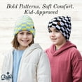 thumbnail image 3 of Britt's Knits Check Mate Stretchy Knit Beanie - Purple (Kid's), 3 of 6