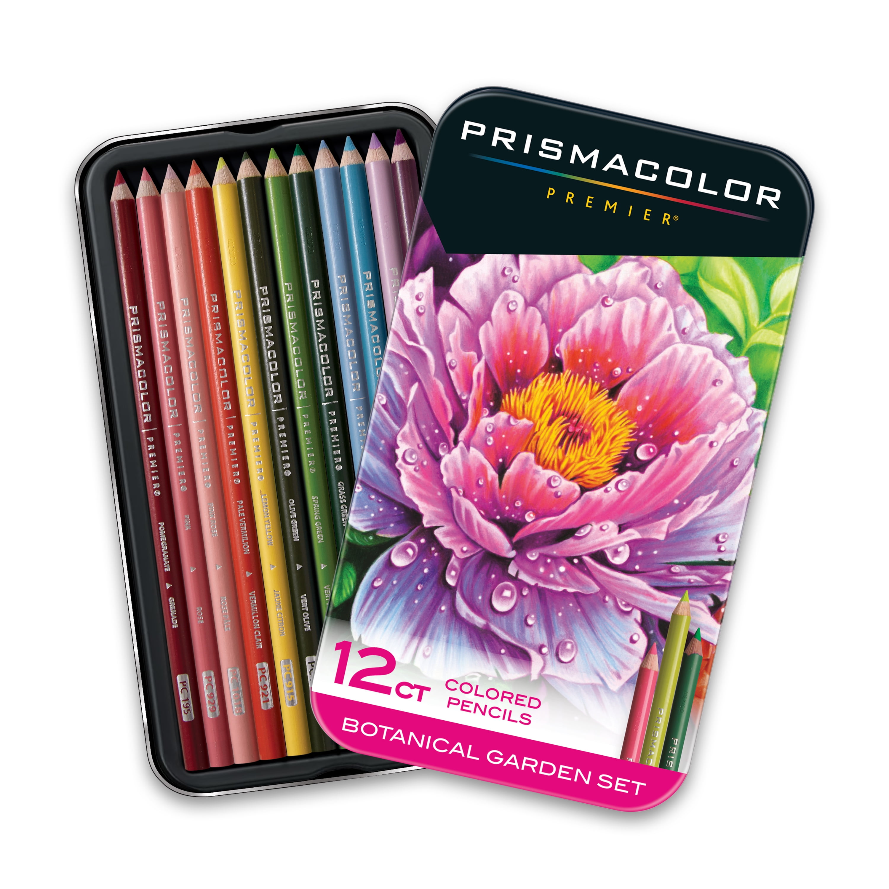 Prismacolor Premier Colored Pencils, Soft Core, Botanical Garden Set, 12 Count picture